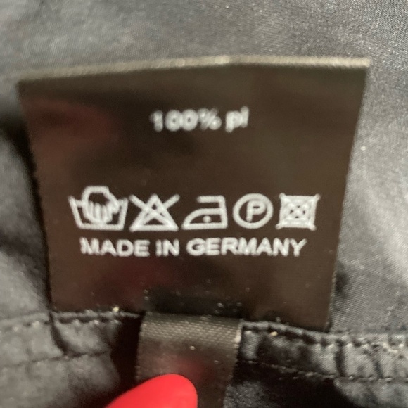 Peter O. Mahler Hooded Ultra Lightweight Rain Jacket  Black Made in Germany - Picture 7 of 11